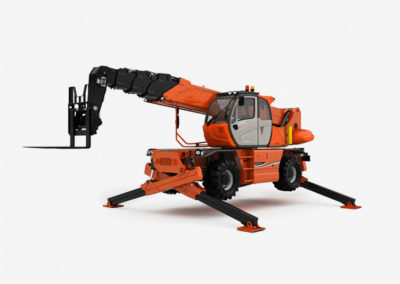 Chariot télescopique rotatif